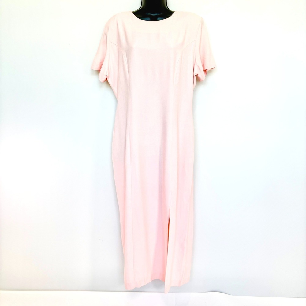 Coquette Balletcore VTG Midi Dress Sheer Soutache Back 1980s Pink princess